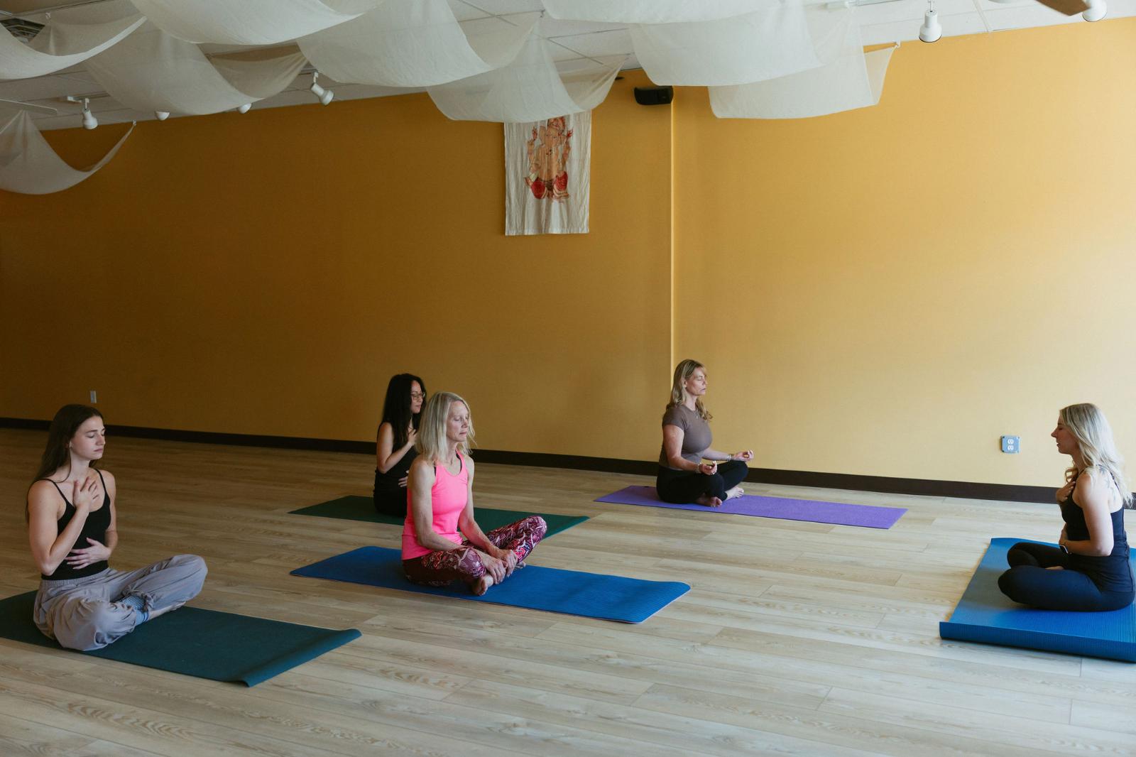 wellness retreat session focused on nervous system healing and deep rest