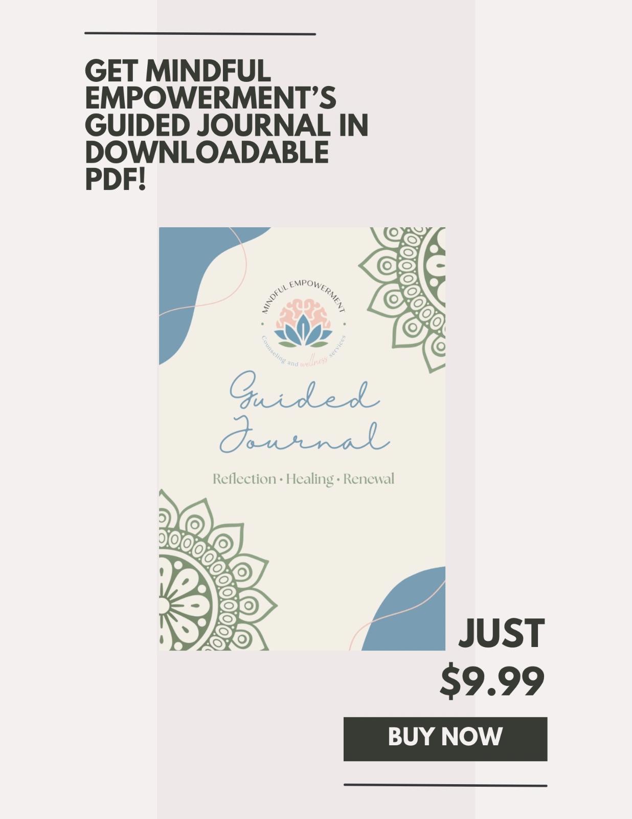 guided journal available in downloadable pdf digital version